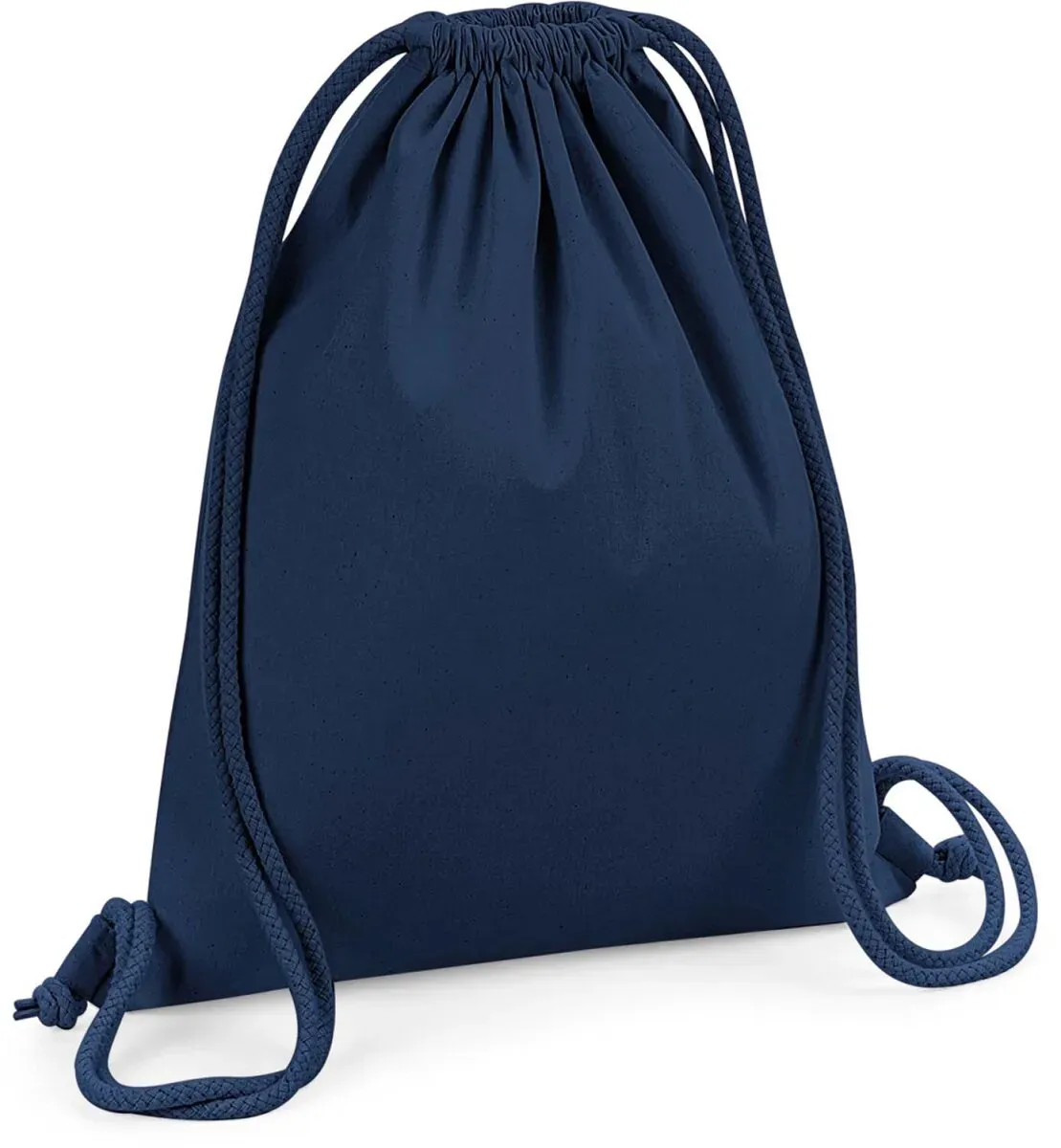 Westford Mill Premium Bio Baumwoll Turnbeutel Sportbeutel W260 french navy 37 x 46 cm