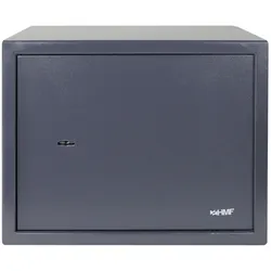 HMF 49203-11 Safe Tresor mit Schlüssel, Möbeltresor  38 x 30 x 30 cm  Anthrazit