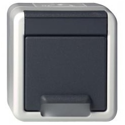 Gira IP 44 SCHUKO-Steckdose (grau)