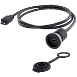 Encitech USB 2.0 Buchse Micro-B Chassisbuchse, Einbau M16 1310-1013-01 Inhalt: 1St.