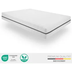 Sleepneo Kaltschaum Matratze 140x200, Höhe 18cm, Orthopädische 7 Zonen Matratze, Härtegrad H3 H4