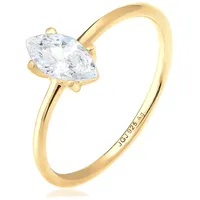 Elli Ring Damen Verlobung Marquise mit Zirkonia Steinen Stein in 925 Sterling Silber