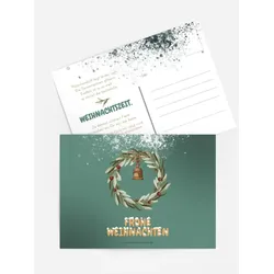 Weihnachtsgrußkarten selbst gestalten mit Spruch und Fotos im Onlinedesigner bei Meine-Kartenmanufaktur.de