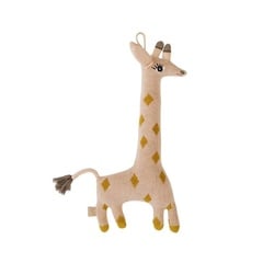 OYOY Kuscheltier Mini Darling Cushion Baby Guggi Giraffe, Plüschtier 15 cm Kuscheltier Stofftier Plüschgiraffe braun braun