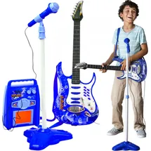 Kruzzel E-Gitarre + Mikrofon Verstärker 22409