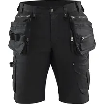 Blåkläder Stretch Handwerker Jeans-Shorts "X1900" - C58 - schwarz/schwarz