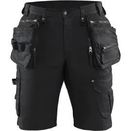 Blåkläder Stretch Handwerker Jeans-Shorts "X1900" - C58 - schwarz/schwarz