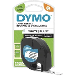 DYMO® Original Schriftband für LetraTag, Plastik - schwarz auf weiss