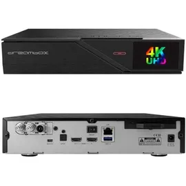 DreamBox DM900 RC20 UHD 4K E2 Linux PVR 2xDVB-S2X 1xDVB-C/T2 Triple MS Tuner Receiver Schwarz 1TB