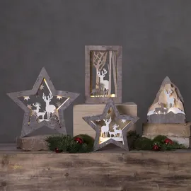 Star Trading LED-Dekostern Fauna 24 x 25 cm