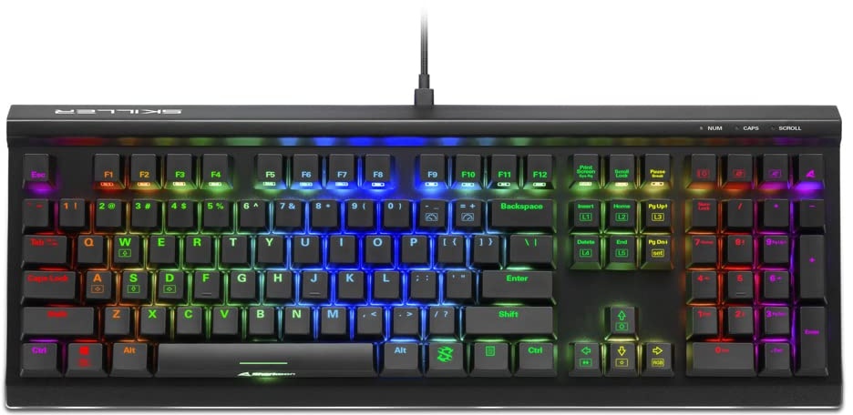 SHARKOON SKILLER SGK60 Gaming-Tastatur, schwarz