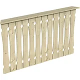 SKANHOLZ Brüstungsgeländer Balkonschalung 150 cm Länge 96 cm Höhe Beige