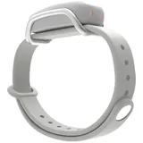 BOND TOUCH Single vibrierendes wasserdichtes Bluetooth-Verbindungsarmband mit langer Distanz und 4 Tage Akkulaufzeit für iOS- und Android-Geräte, weiß/silber
