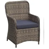 deluke LAGOS Gartenstuhl 66 x 62 x 93 cm braun 2 St.