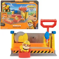 Rubble&Crew - Werkstatt Spielset mit 2 Werkzeug-Aufsätzen