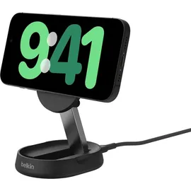 Belkin BoostCharge Pro Qi2 verstellbare kabellose magnetische Ladestation mit Qi2 (15 W) schwarz