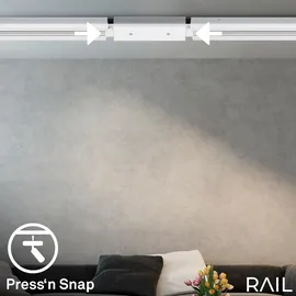 Briloner Rail Schienensystem Mitte Zubehör Einspeisung 20 cm Weiß