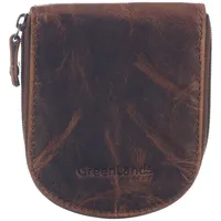 GreenLand Nature Montana Ziparound Coin Purse RFID Wiener Schachtel Brown Neu