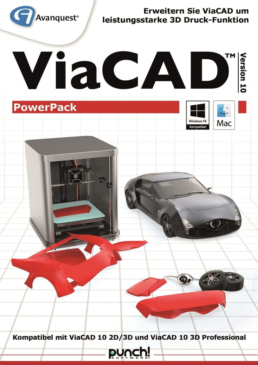 ViaCAD PowerPack 10 3D Druck AddOn