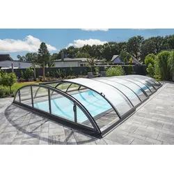 Pool-Überdachung / Pool-Abdeckung SkyCover® Solid Clear