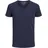 JACK & JONES T-Shirt Basic V-Neck in blauem Navy-S