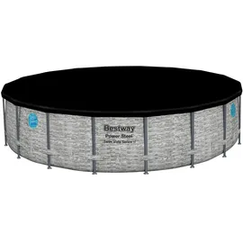 BESTWAY Power Steel Swim Vista Ø 549 x 122 cm Rund Grau