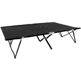 furnicato Doppelliege Klappbar 125 x 40 x 193 cm Schwarz