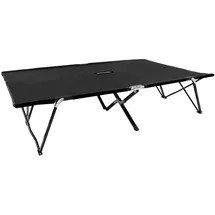 furnicato Doppelliege Klappbar 125 x 40 x 193 cm Schwarz