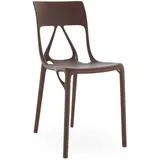 Barstühle Kartell, A.I. Lite, Braun / Rost, für Terrasse, Kunststoff, Modern - 42 - 80