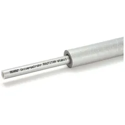 Rehau Universalrohr RAUTITAN stabil Dämmung 9 mm Silber RAL9006, 20 x 2,9 mm, rund, für Trinkwasser-/Heizung