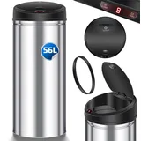Kesser Automatik Sensor Mülleimer 56 l Weiß
