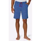 Witt Schlafhose kariert royalblau/kirsche 44/46