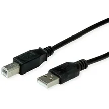 Roline USB-A auf USB-B 0,8 m Schwarz