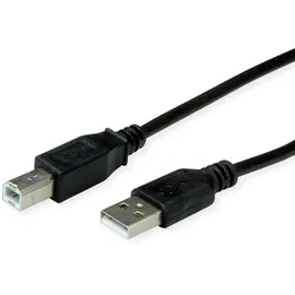 Roline USB-A auf USB-B 0,8 m Schwarz