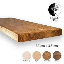 moon tree Wandregal 150 x 3,8 x 30 cm Hellbraun
