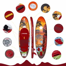 huiike Stand Up Paddling Board 305 x 84 x 15 cm rot