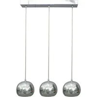 SalesFever Hängelampe 3 flammig Chrom