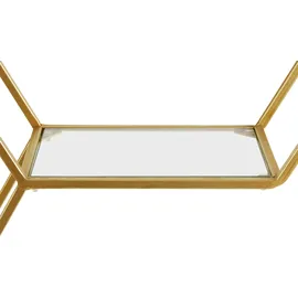 OTTO home Deko-Wandregal 72 x 15 x 71,5 cm Schwarz/Gold