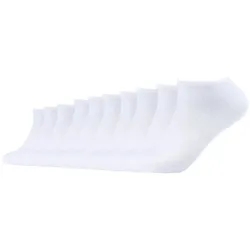 10er Pack s.Oliver Essentials Gekämmte Baumwolle Sneakersocken 0000 - white 39-42