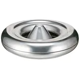 Proregal Feuerlöschender Tischaschenbecher aus Aluminium | HxØ 6x25cm | Silber