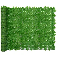 vidaXL Sichtschutzmatte mit Grünen Blättern 500 x 150 cm