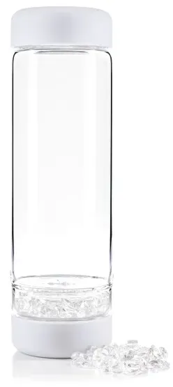 VitaJuwel Trinkflasche inu! Bergkristall, cloud white