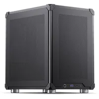 Jonsbo C6 Black Micro-Tower PC-Gehäuse, Gaming-Gehäuse Schwarz