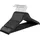 Songmics Kleiderbügel CRW02B10 aus Ahornholz, schwarz, 44,5cm breit, 10 Stück