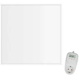 Viesta Infrarotheizung CF360 60x60cm Infrarotheizung Weiß 360W + TH10 Thermostat