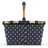 Reisenthel Carrybag Shopper Tasche 48 cm frame metallic dots blue