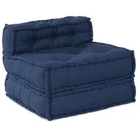 VidaXL Sitzpuff Modular Indigo 70x70x54 Stoff