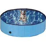Faltbarer Hundepool, 60  20 Cm Großer Pool Für Große Und Kleine Hunde, Faltbarer Pvc-pool, Hundebecken, Innenbadewanne Für Hunde (grau)