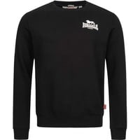 Lonsdale Herren Rundhals Sweatshirt schmale Passform LONGRIDGE, Schwarz, XXL