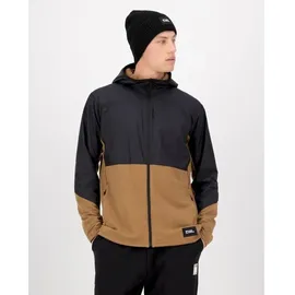 Mons Royale Herren Offgrid Merino Fleece Wind Jacke (Größe L, braun)
